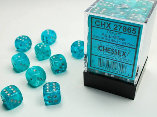 Chessex 12mm Random 36 Count D6 Block Pick Your Color