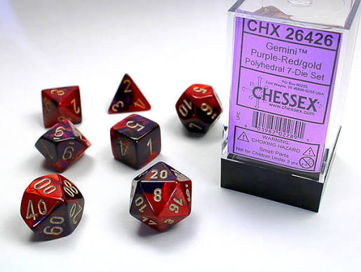 Chessex Standard Gemini 7-Dice Set