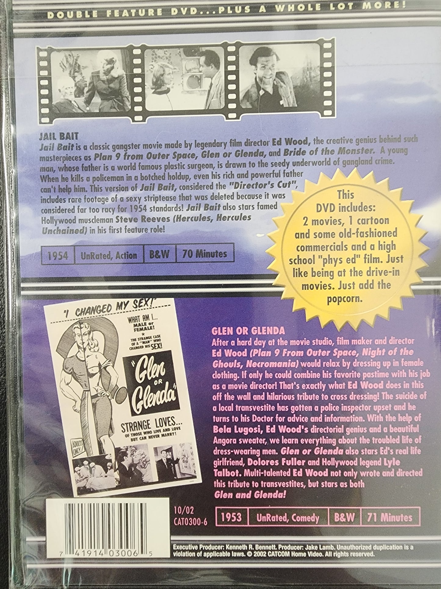Jail Bait/Glen or Glenda DVD