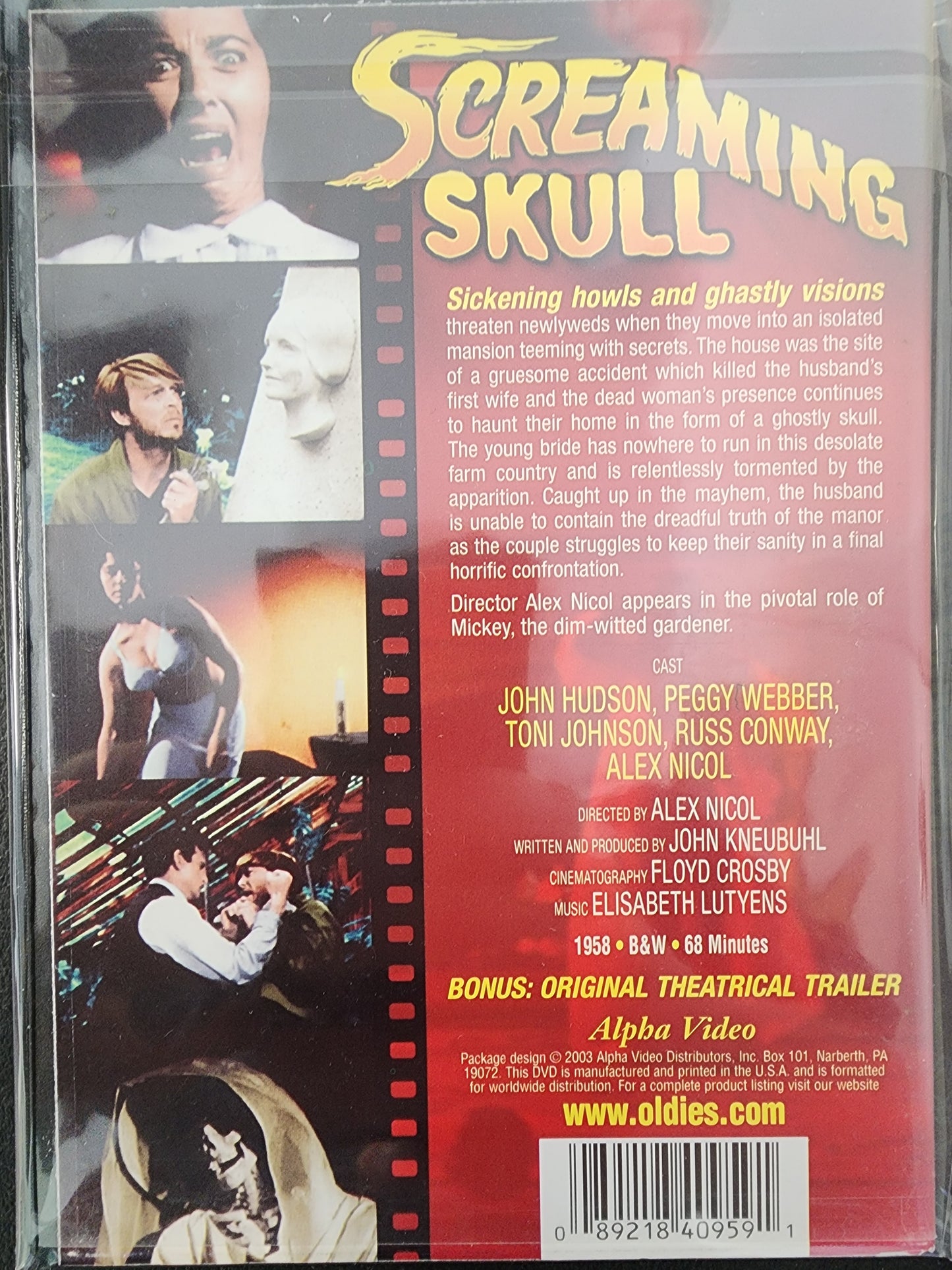 Screaming Skull DVD