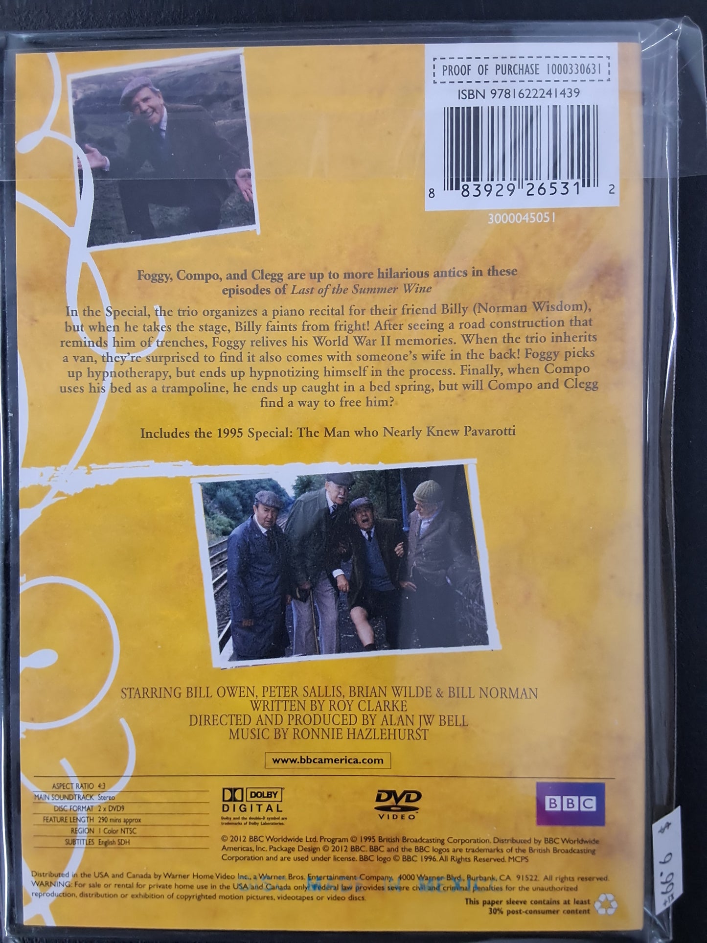 Roy Clarke's Last of the Summer Wine Vintage 1995 Reserve DVD