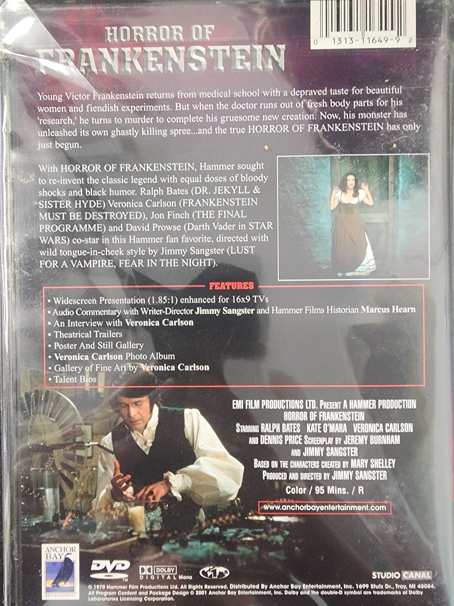 The Hammer Collection Horror of Frankenstein DVD