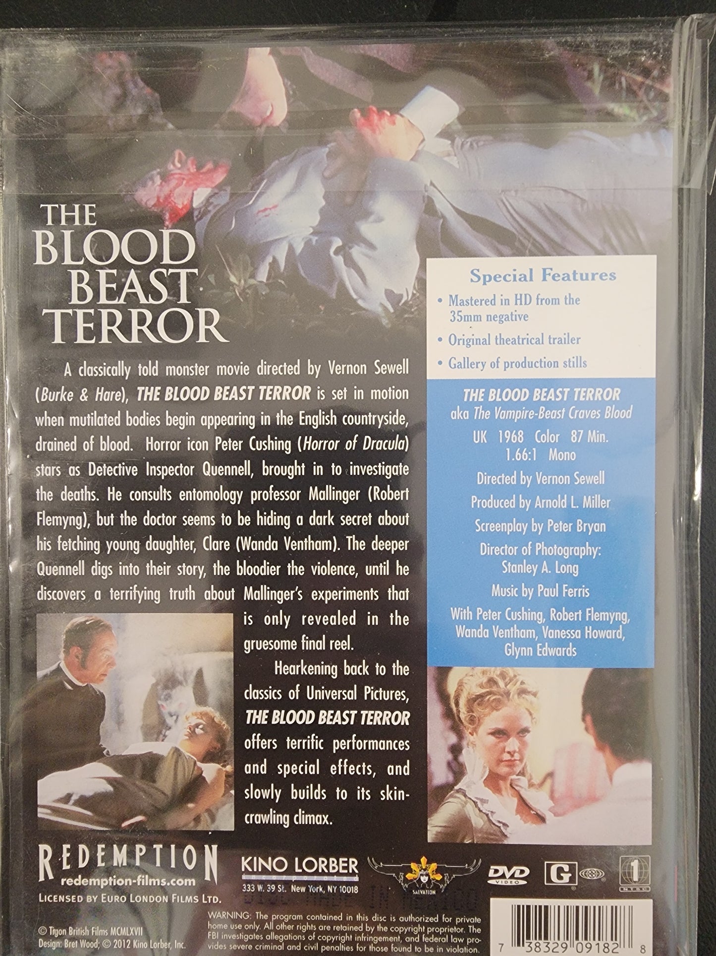 The Blood Beast Terror DVD