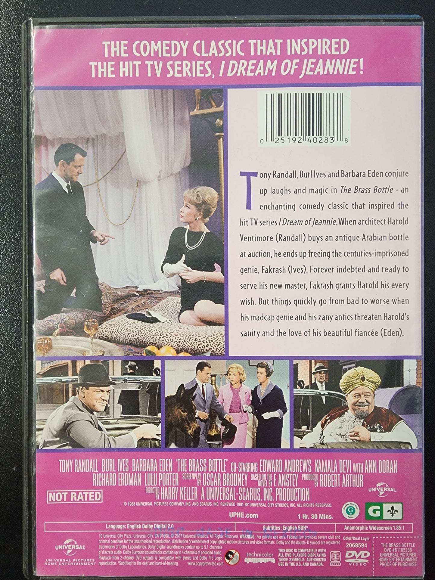 The Brass Bottle DVD