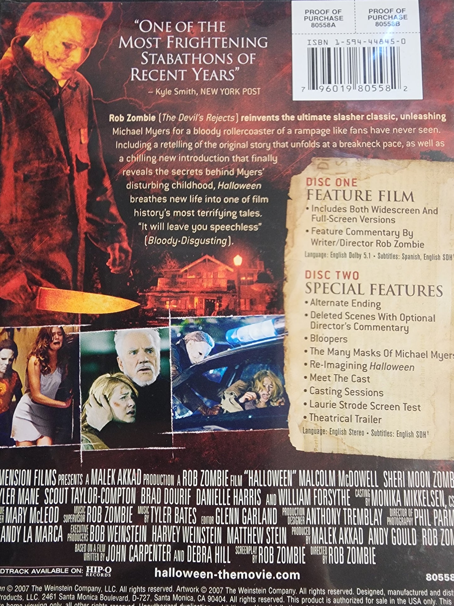 Halloween A Rob Zombie Film DVD