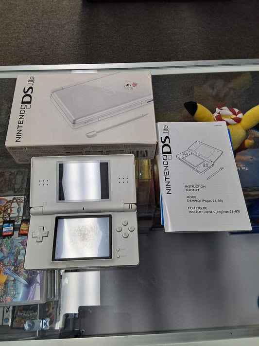 White Nintendo DS Lite Console In Box