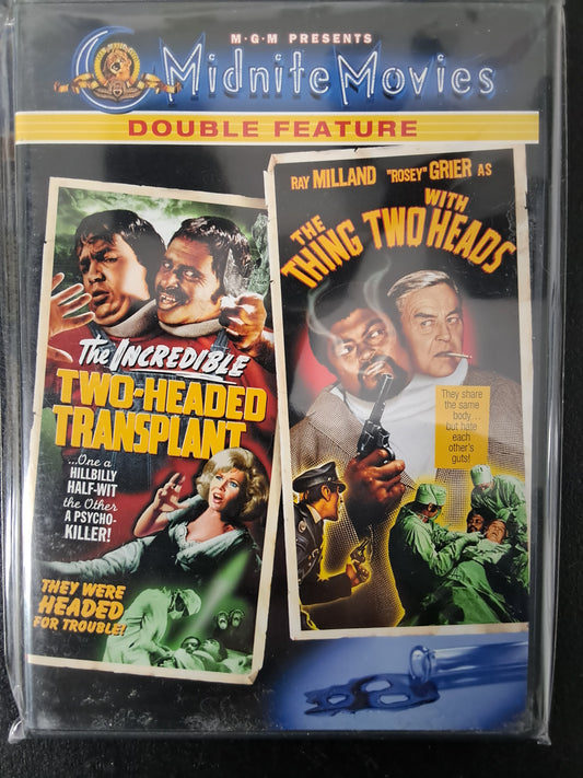 Midnite Movies Double Feature The Incredible Two-Headed Transplant/The Thing With Two Heads