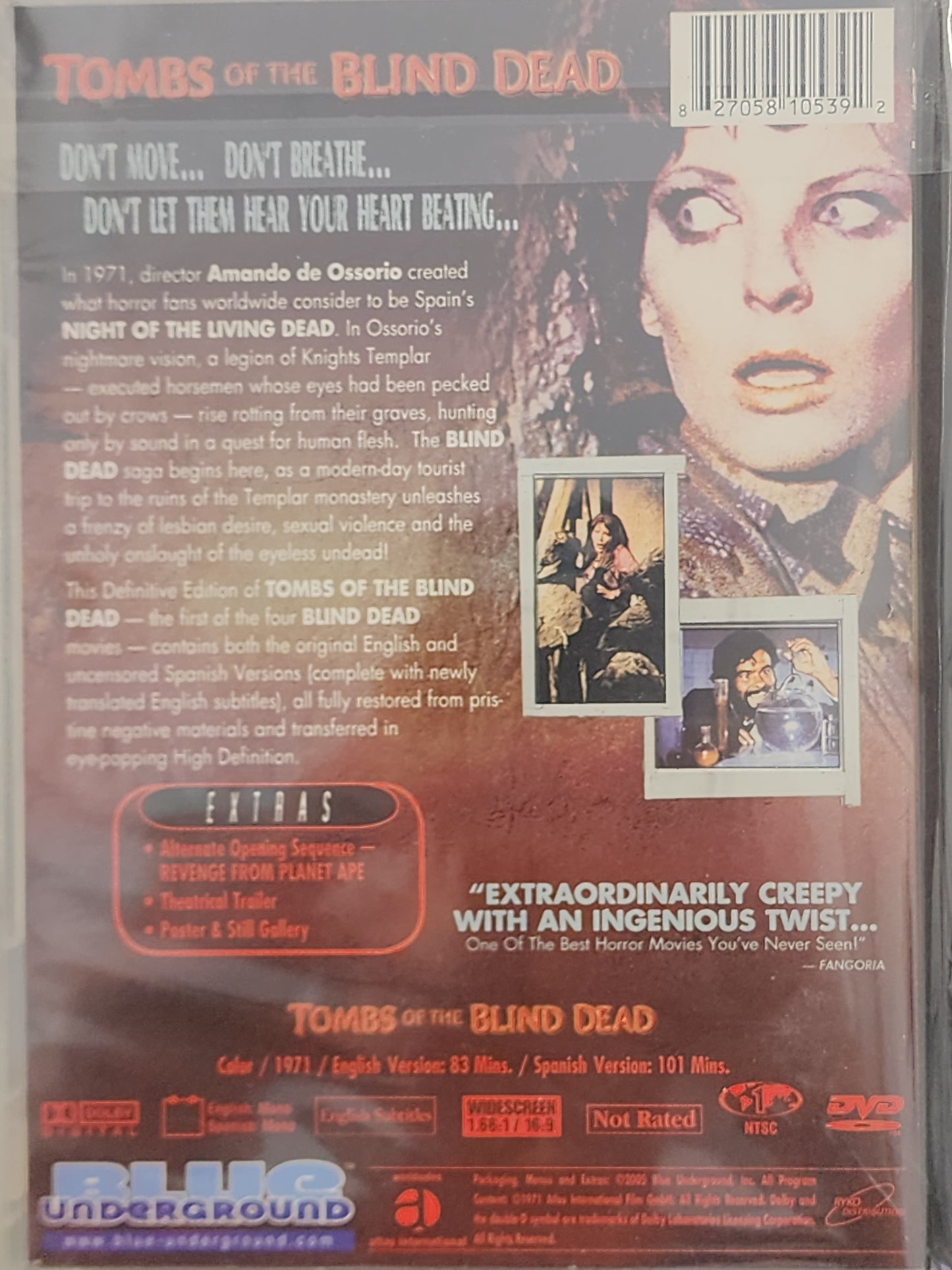 Tombs of the Blind Dead DVD