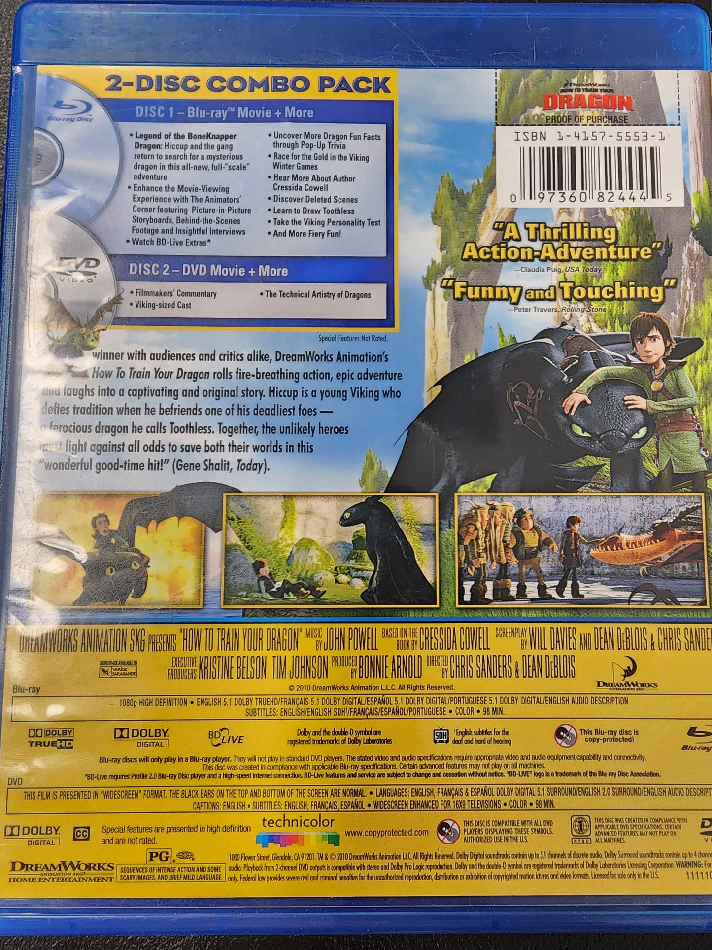 How to Train Your Dragon Blu Ray