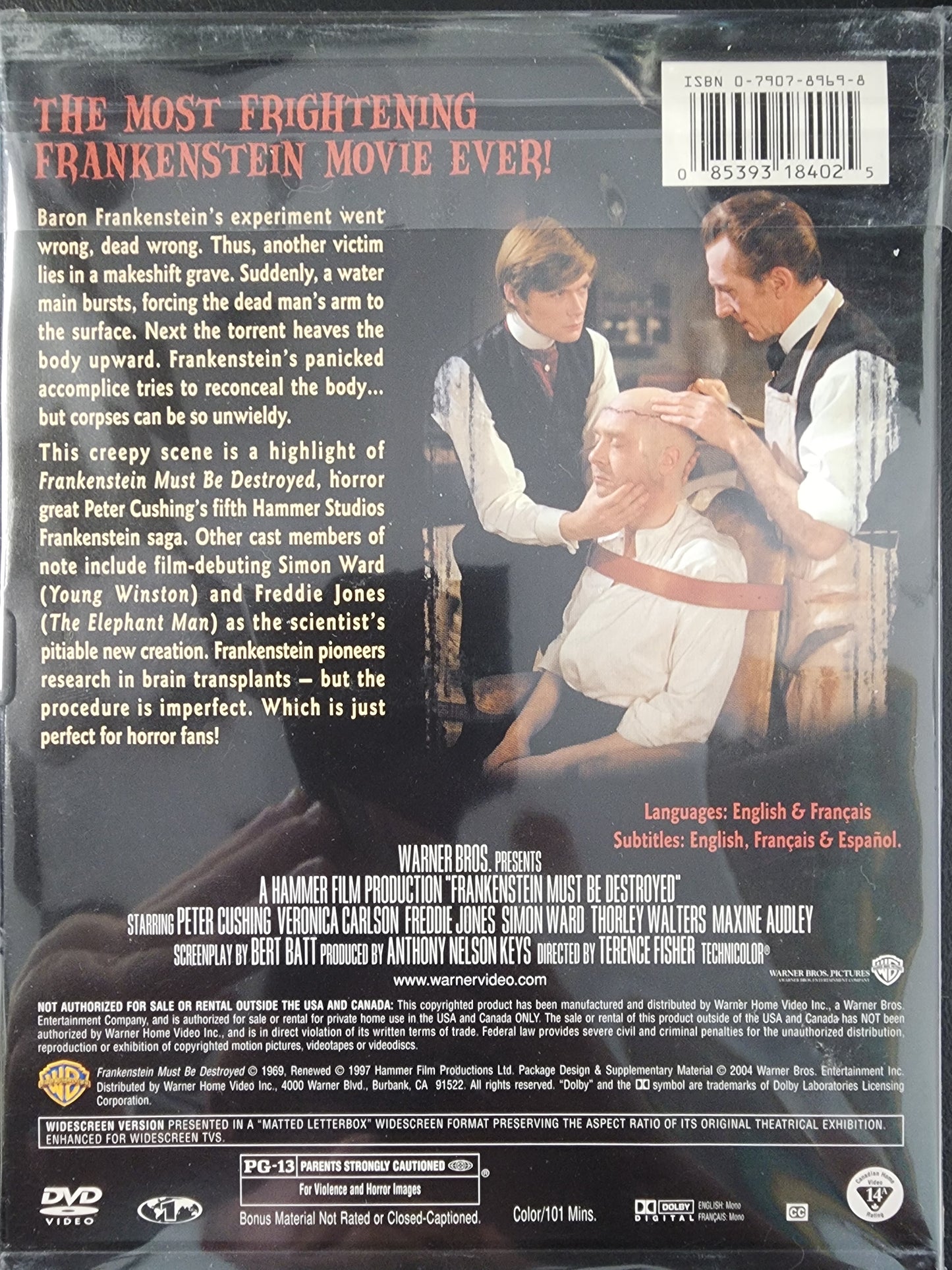 Frankenstein Must Be Destroyed DVD