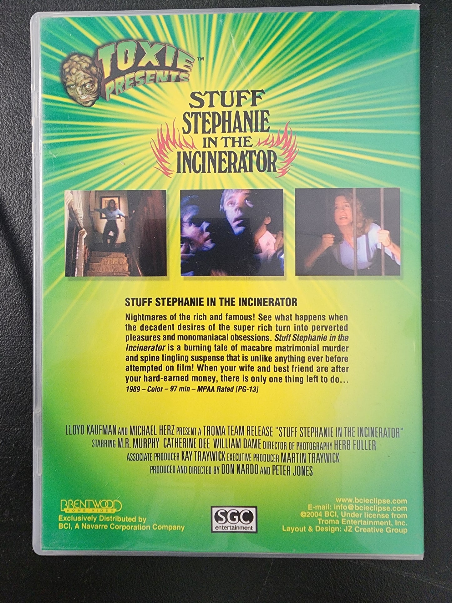 Stuff Stephanie on the Incinerator DVD