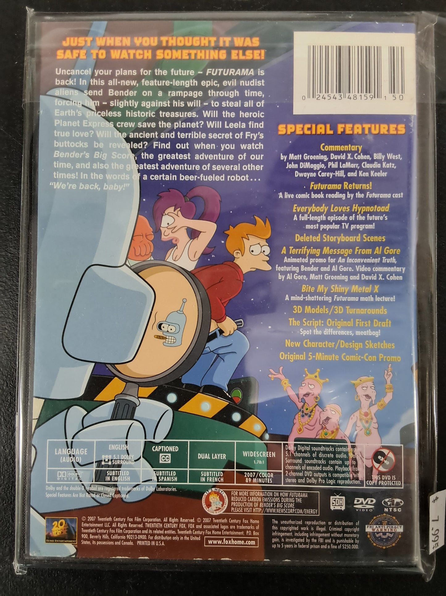 Futurama Bender's Big Score