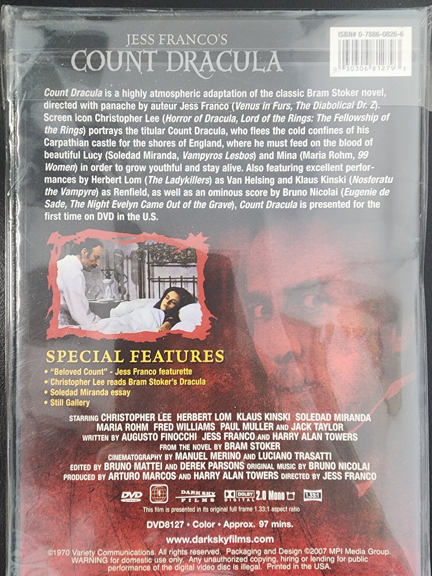 Jess Franco's Count Dracula DVD