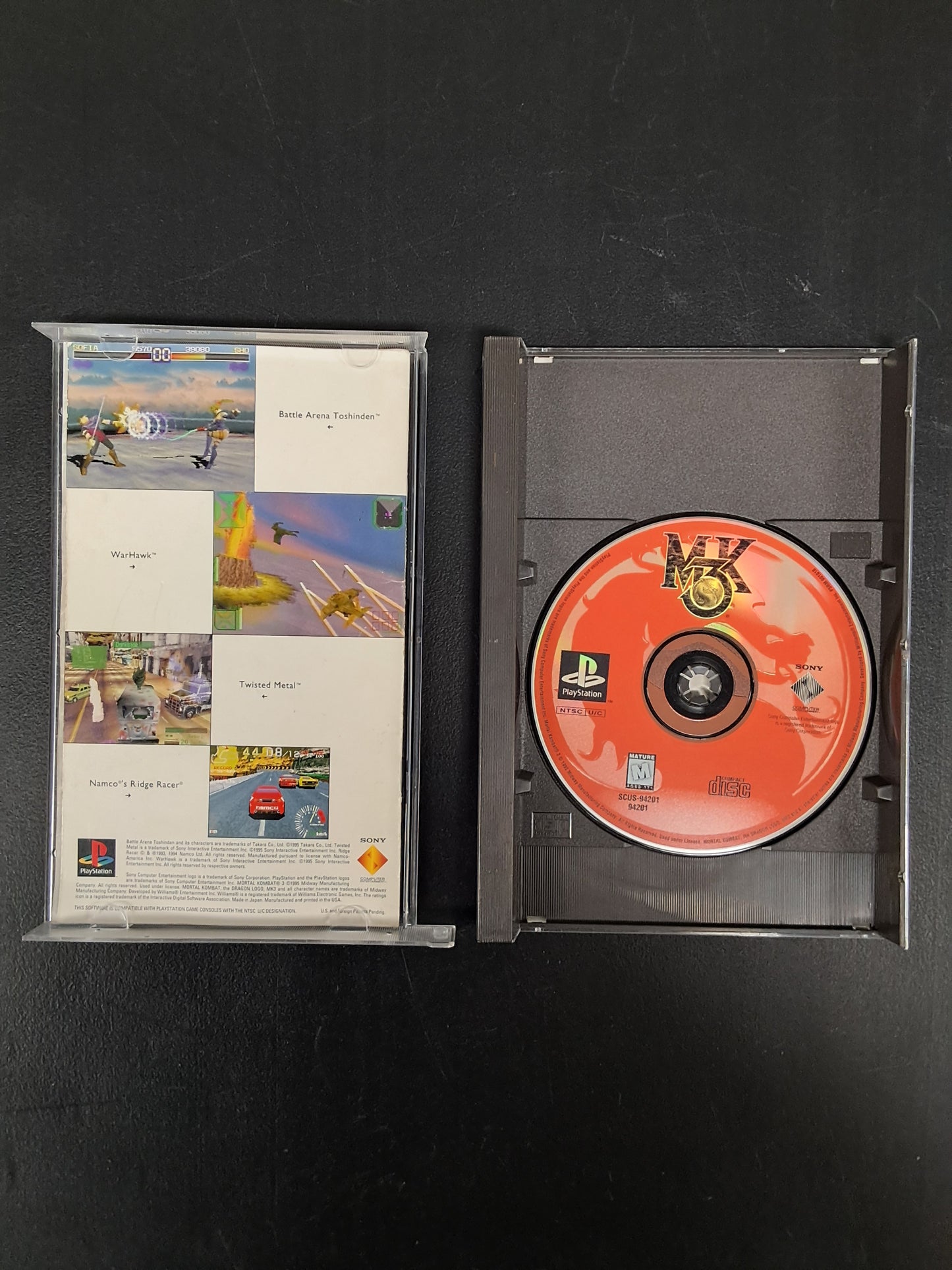 Mortal Kombat 3 PS1 Long Box