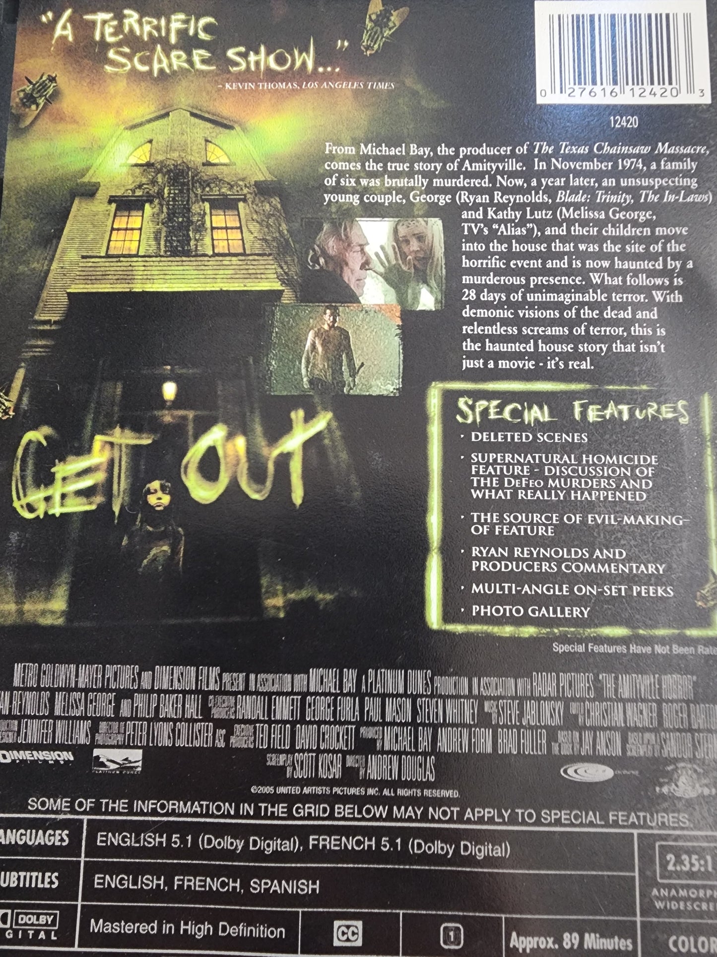 The Amityville Horror DVD