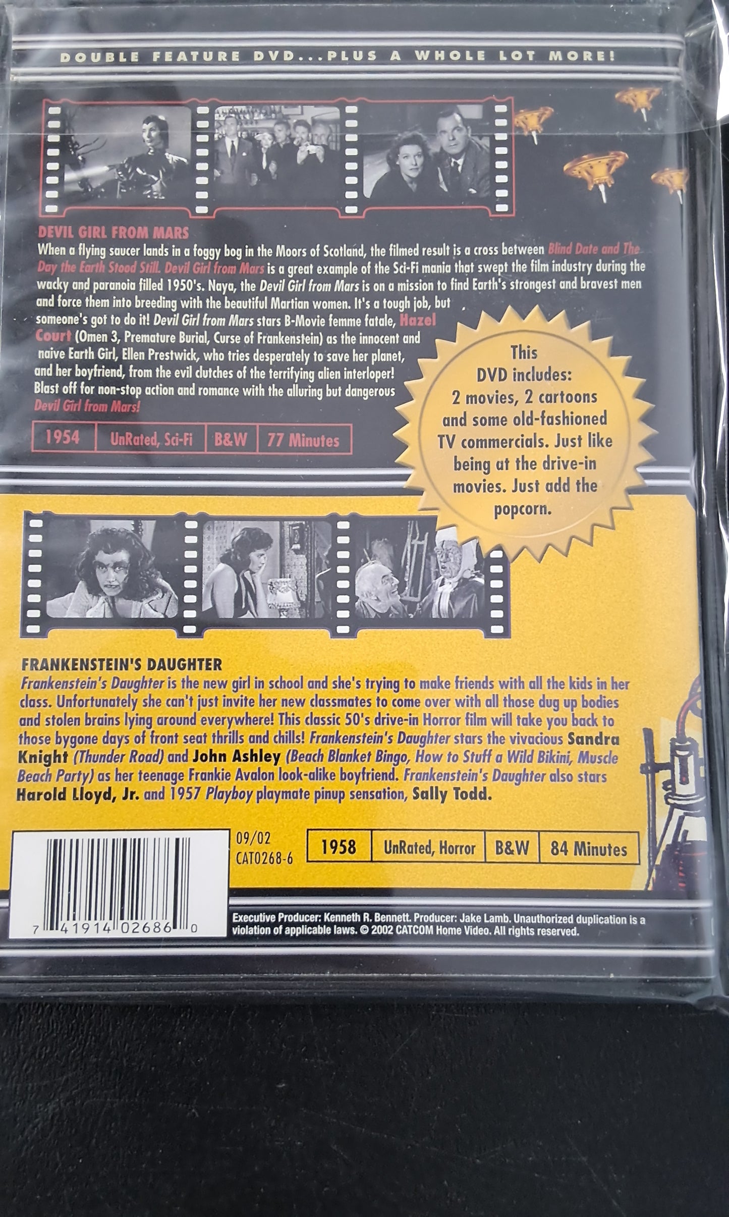 Devil Girl From Mars/Frankenstein's Daughter DVD