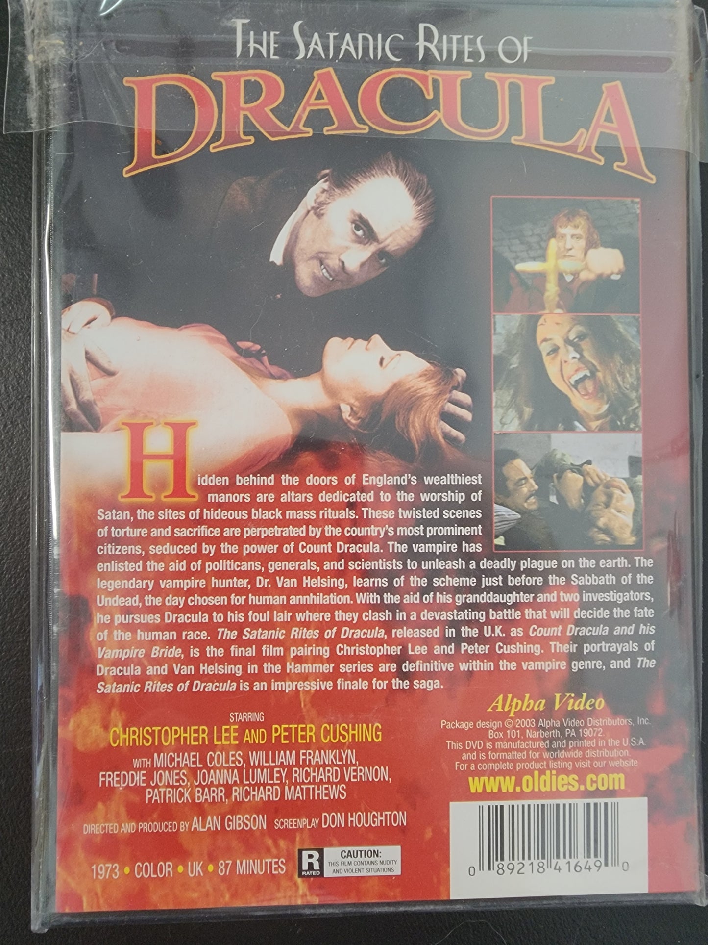 The Satanic Rites of Dracula  DVD