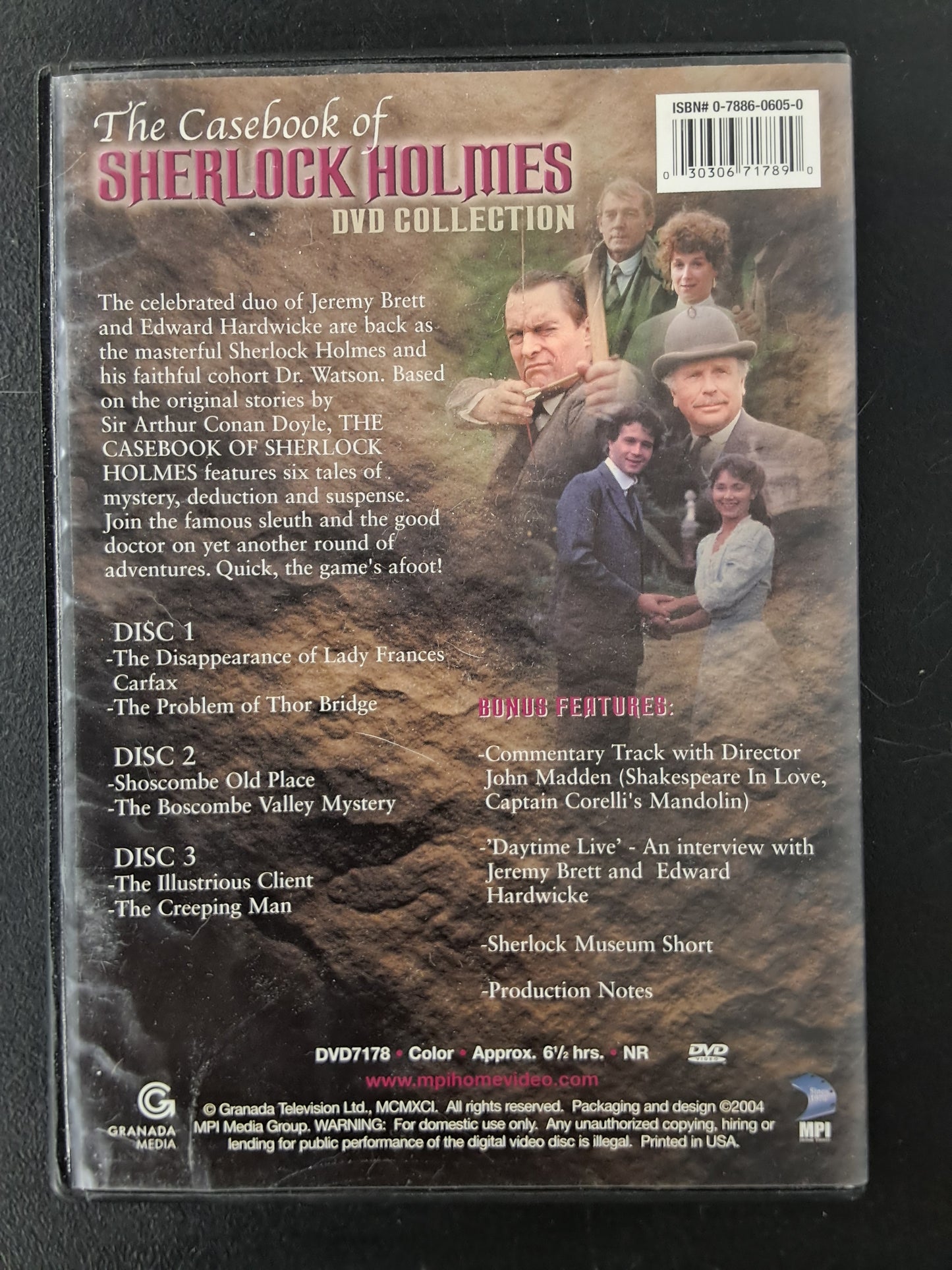 The Casebook of Sherlock Holmes DVD Collection DVD
