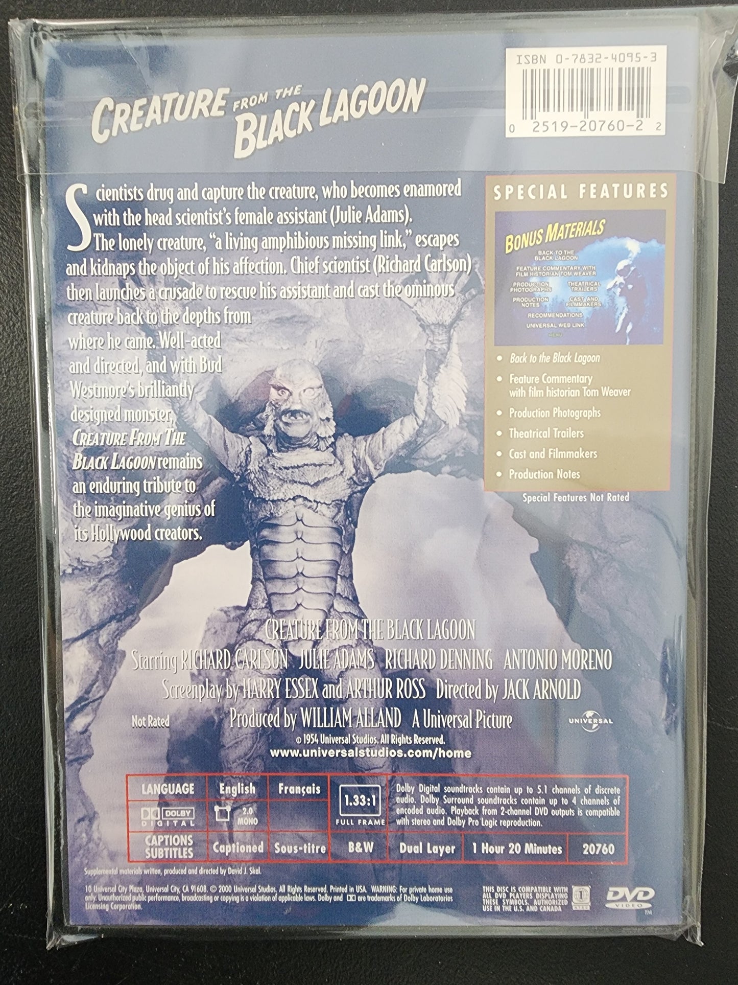 Classic Monster Collection Creature From the Black Lagoon DVD