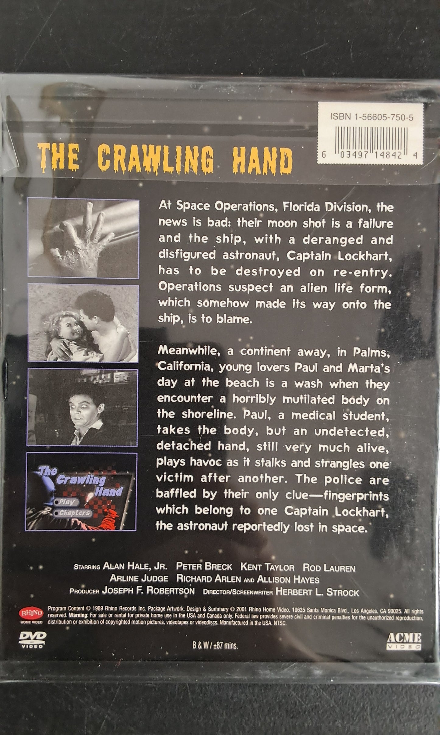 The Crawling Hand DVD