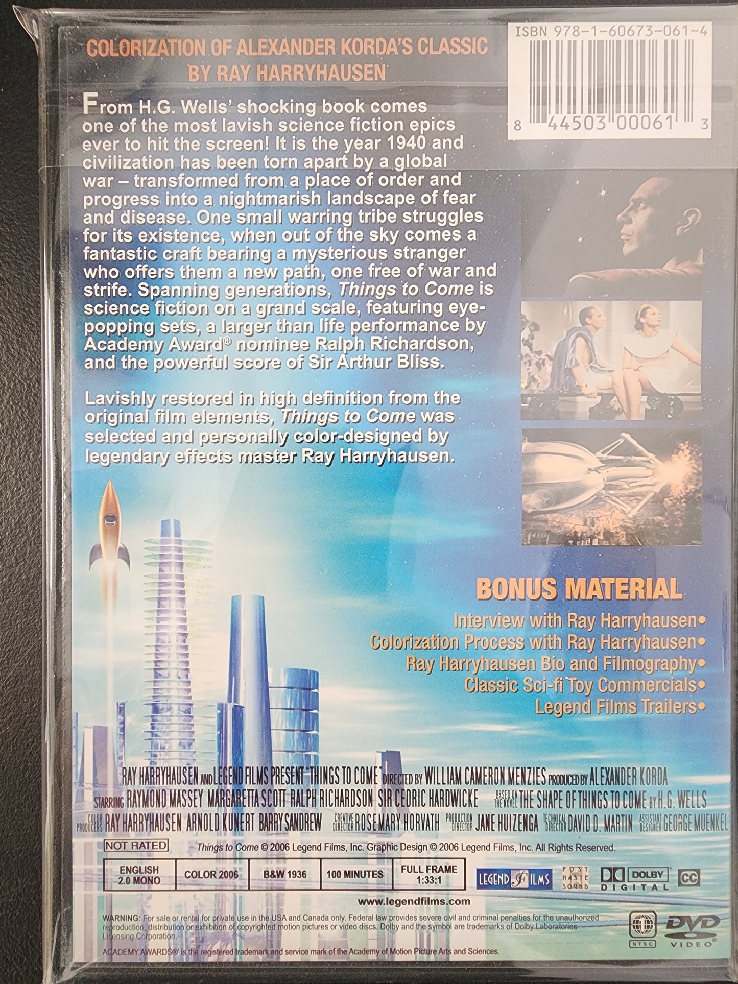 H.G. Wells' Things to Come DVD