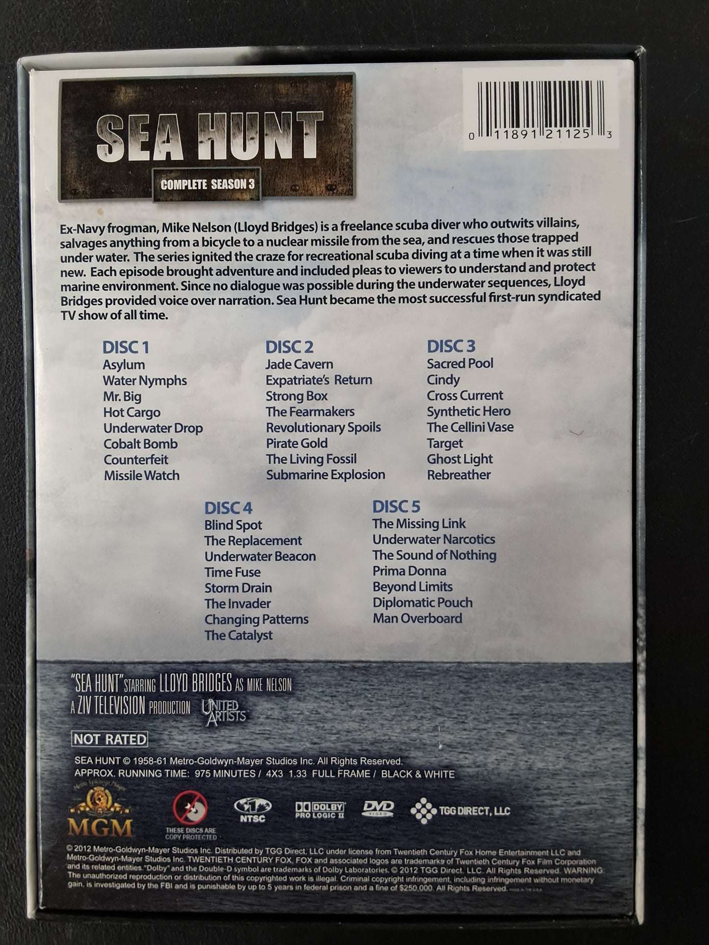 Sea Hunt Season 3 DVD