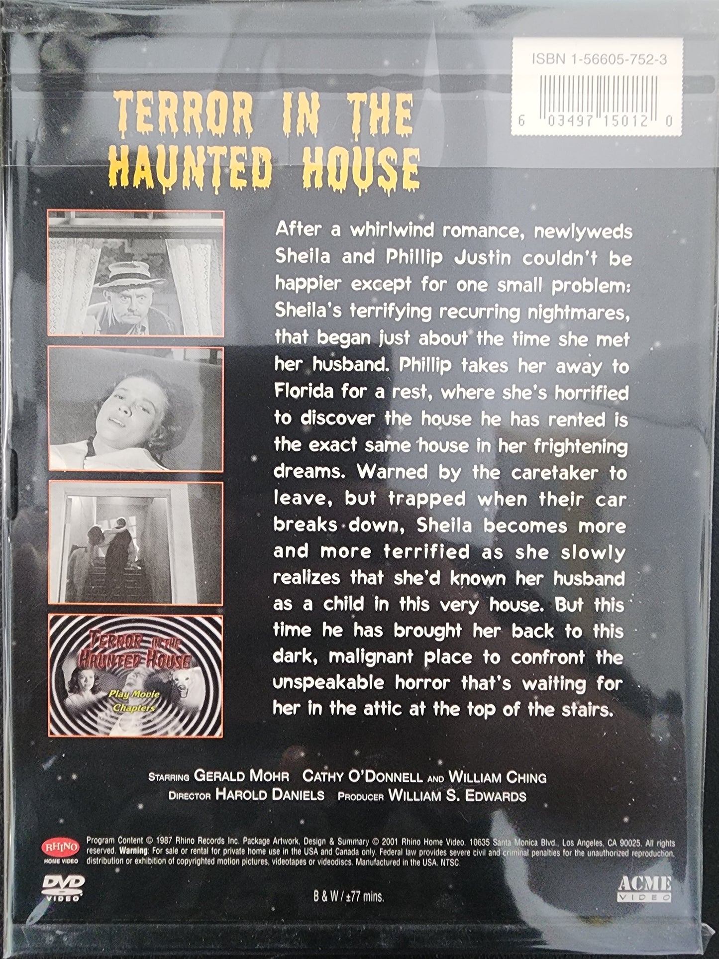 Terror in the Haunted House DVD