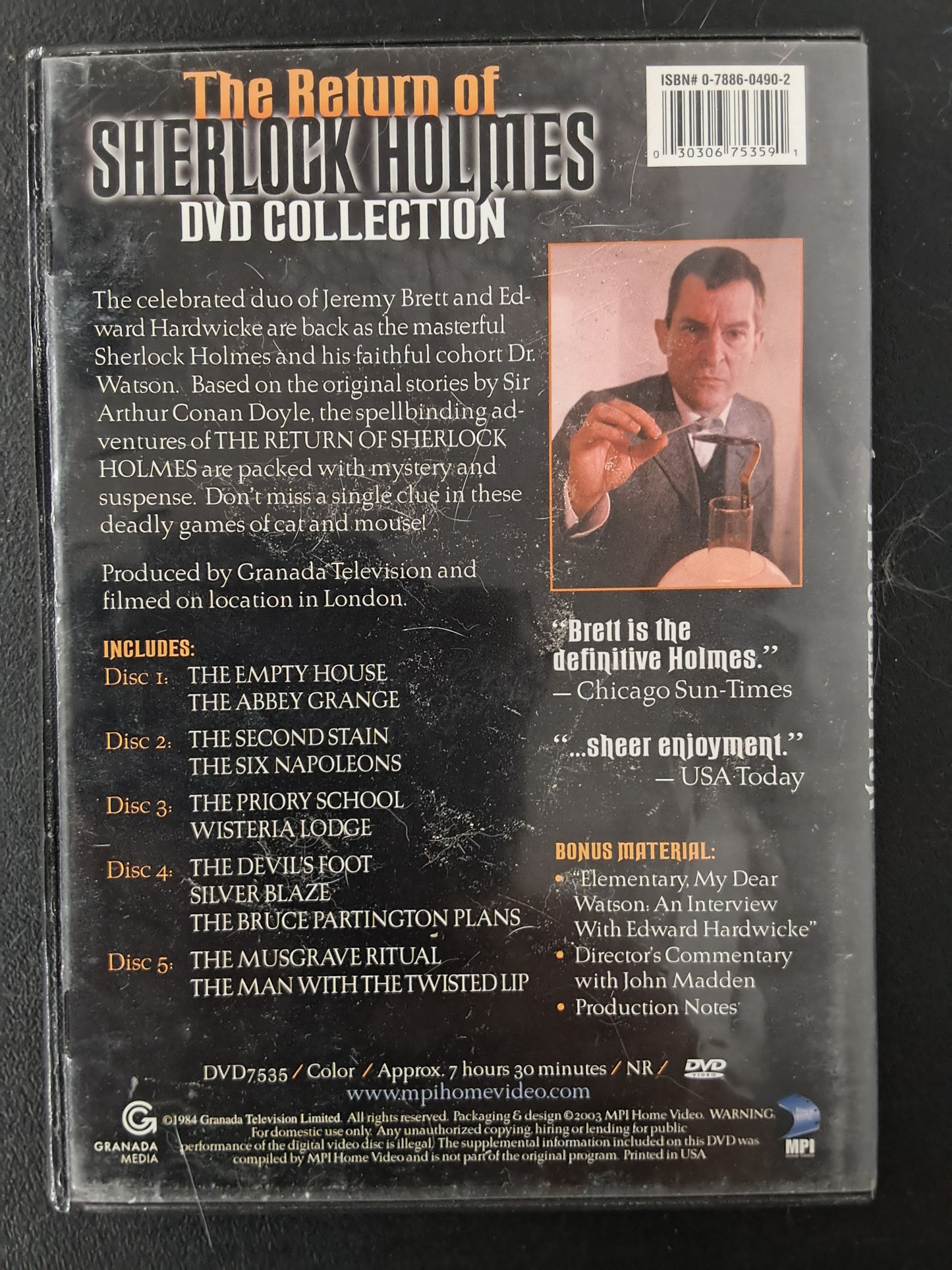 The Return of Sherlock Holmes DVD Collection DVD