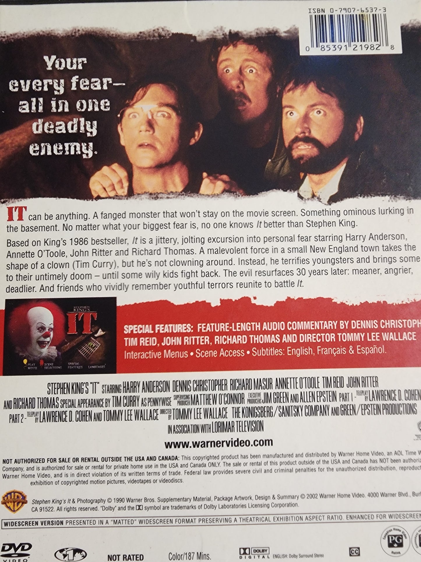 Stephen King's It DVD
