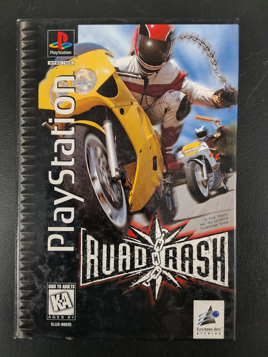 Road Rash PS1 Long Box