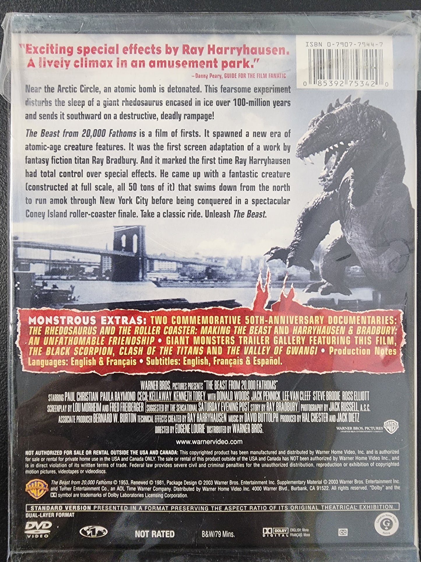 The Beast From 20,000 Fathoms  DVD
