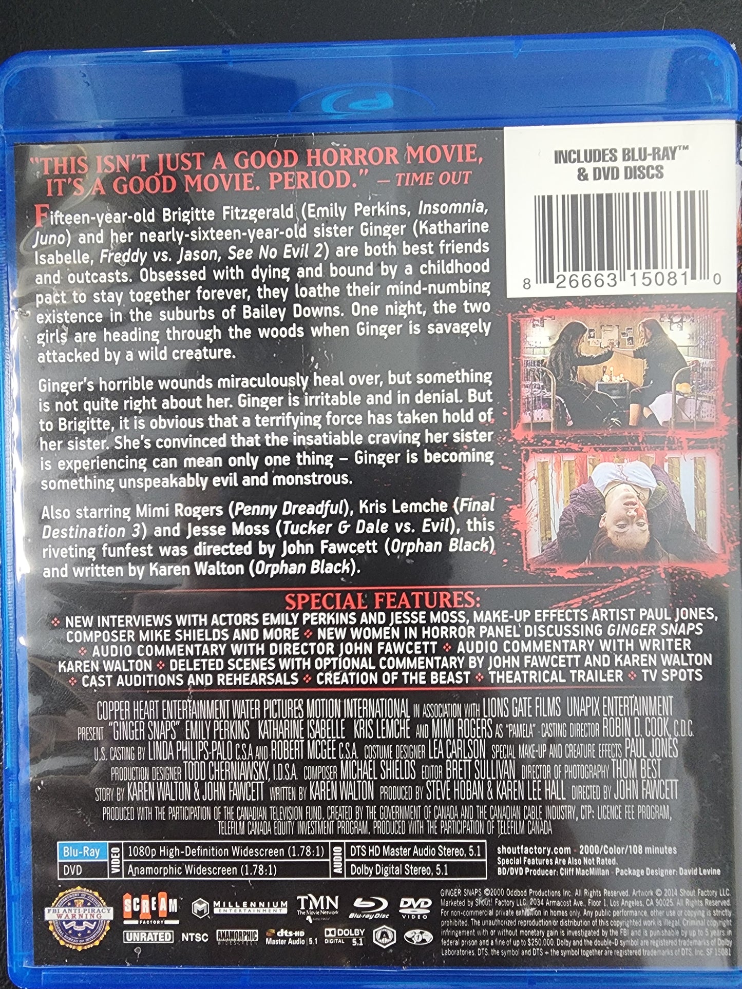 Ginger Snaps Blu Ray