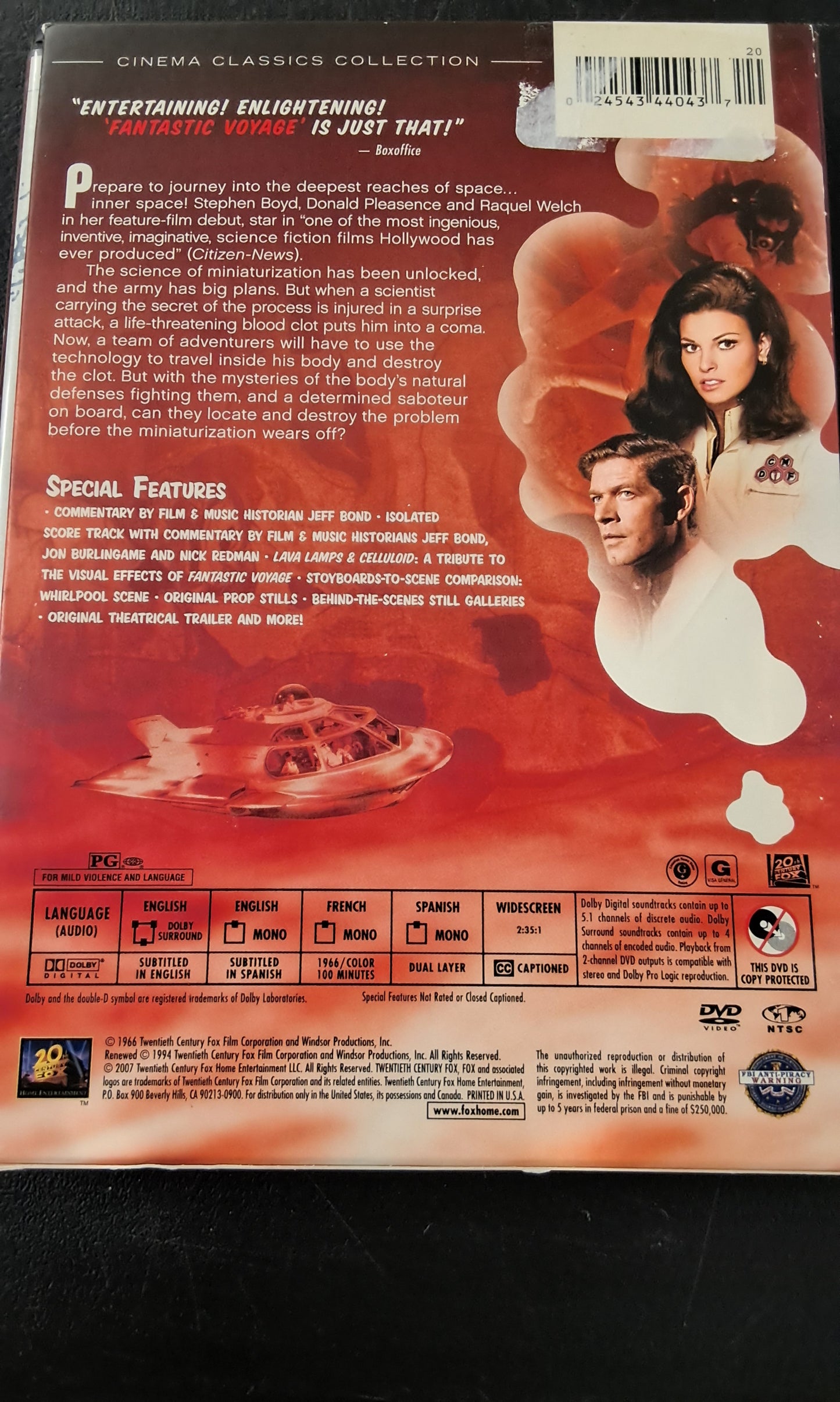 Fanastic Voyage DVD