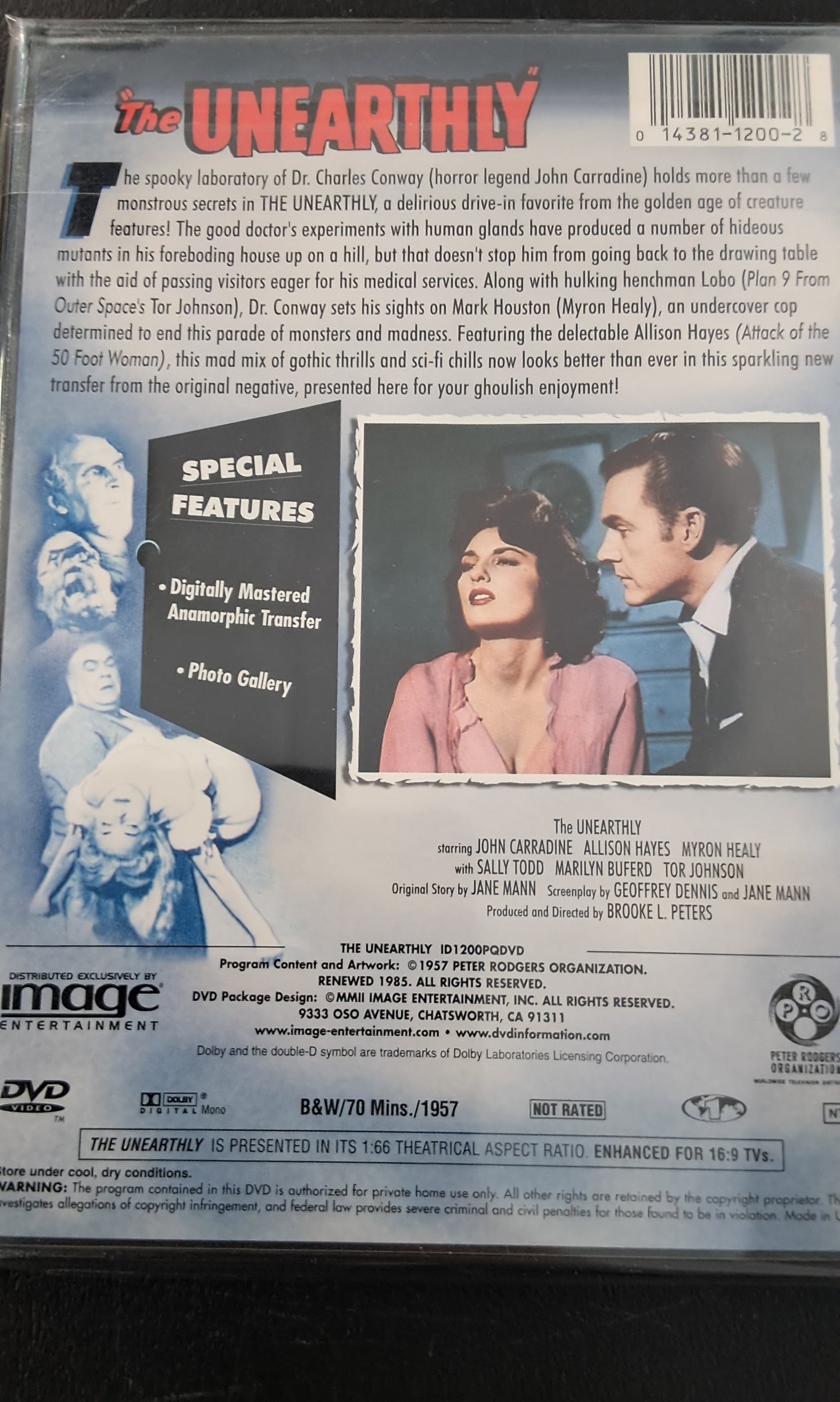 The Unearthly DVD