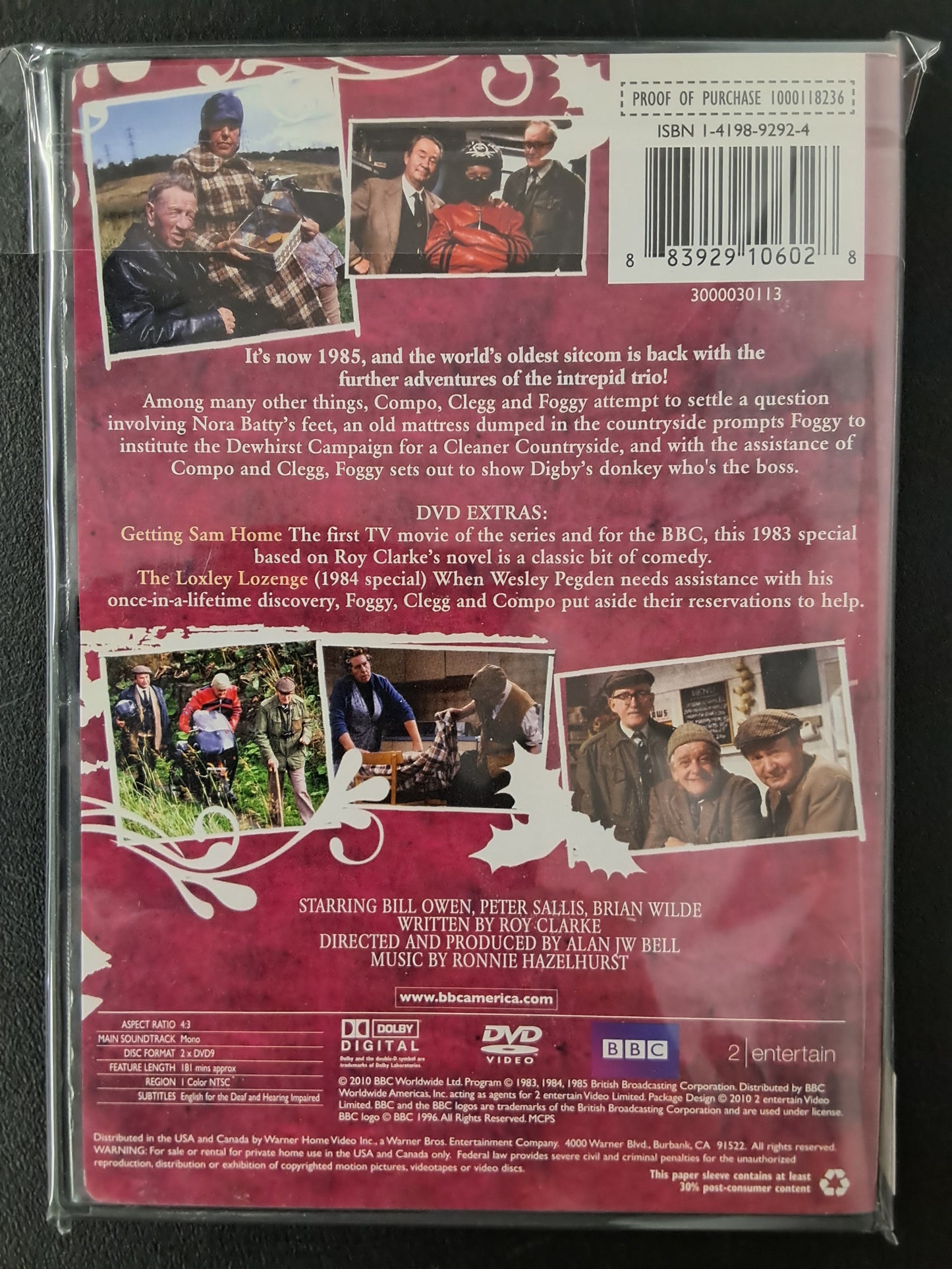 Roy Clarke's Last of the Summer Wine Vintage 1985 DVD