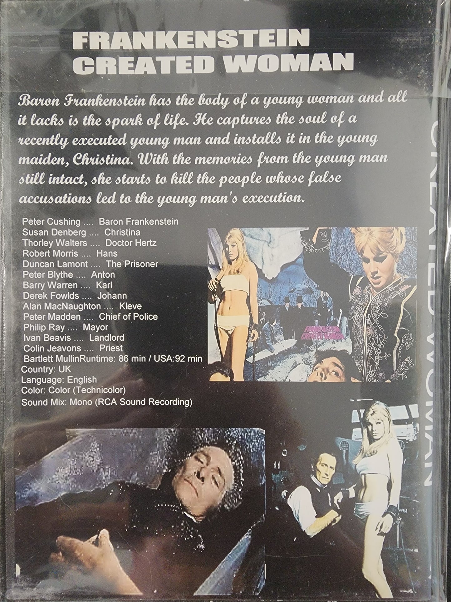 Frankenstein Created Woman DVD