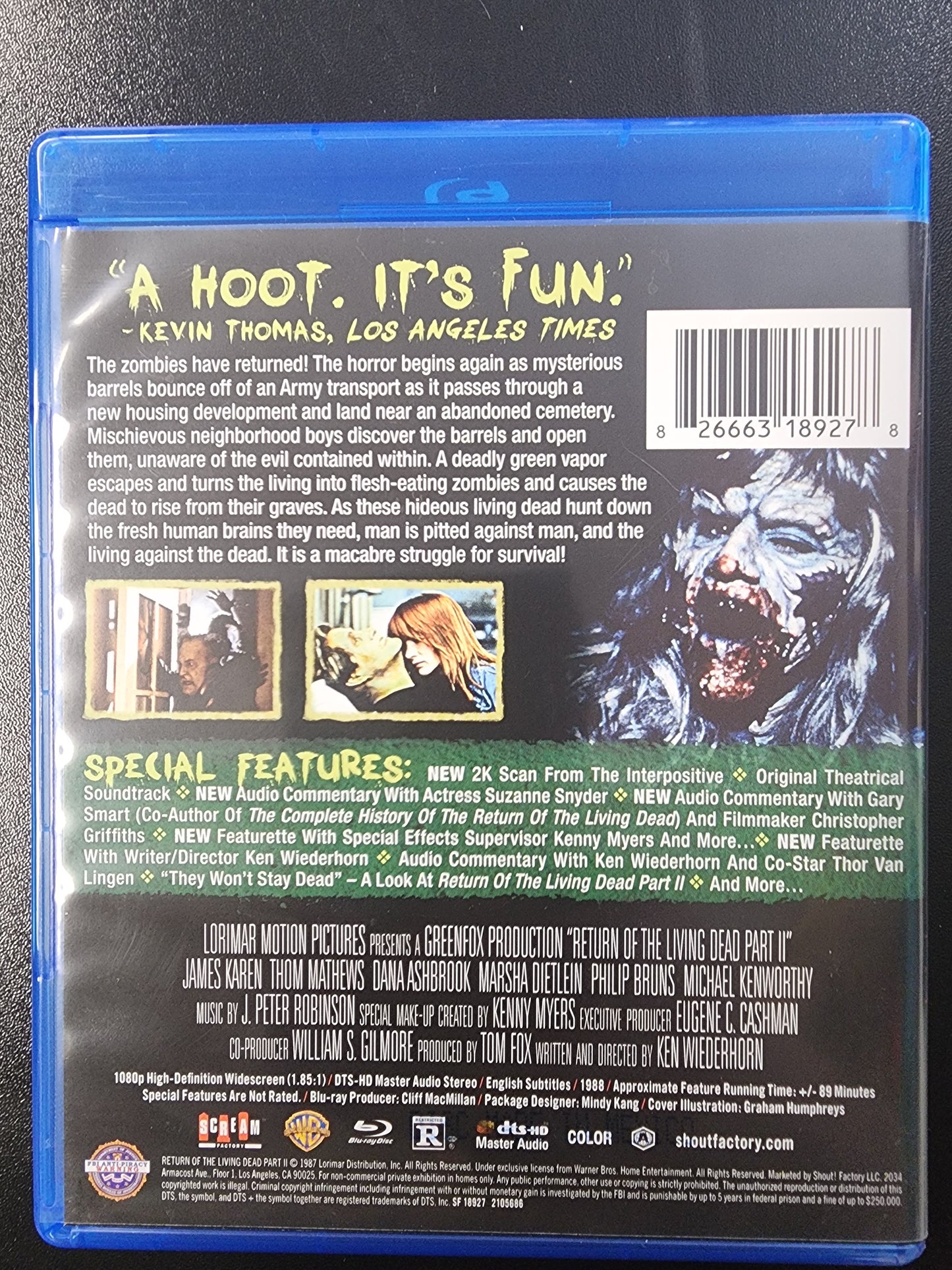 Return of the Living Dead Part II Blu Ray