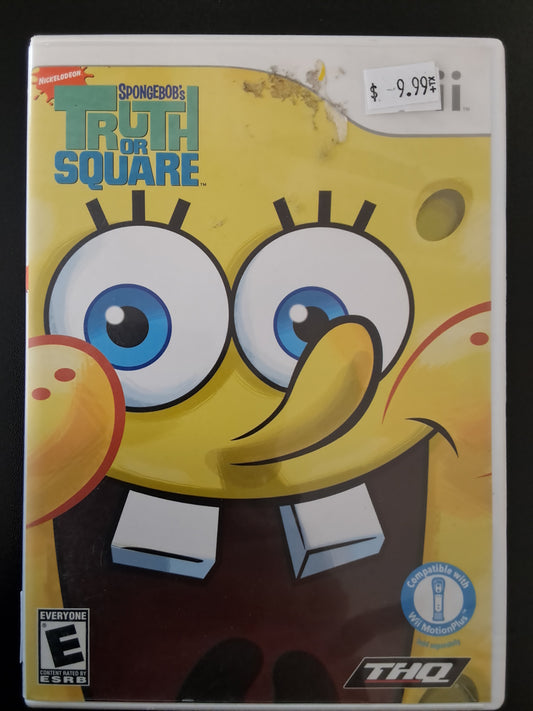 Spongebob Truth Or Square Wii Wii
