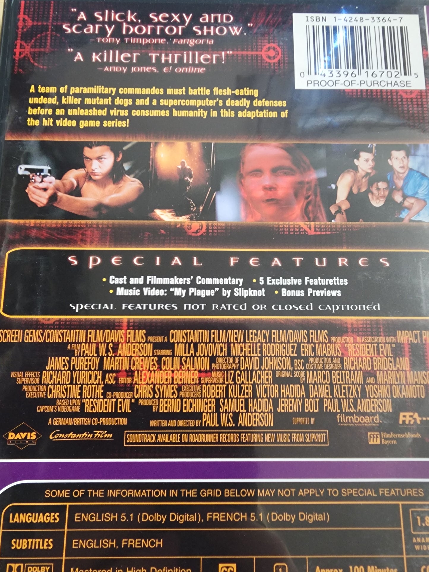 Resident Evil DVD