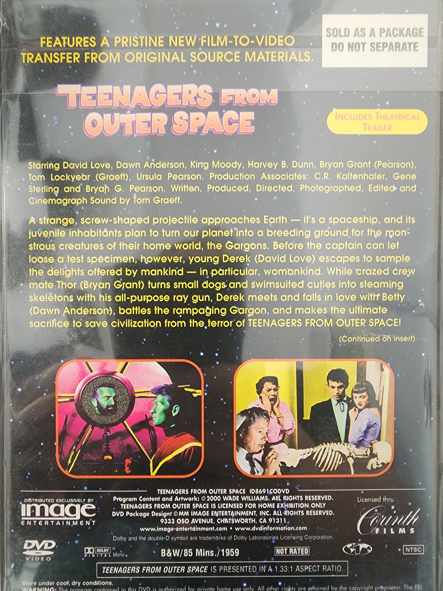 Tennagers From Outer Space  DVD