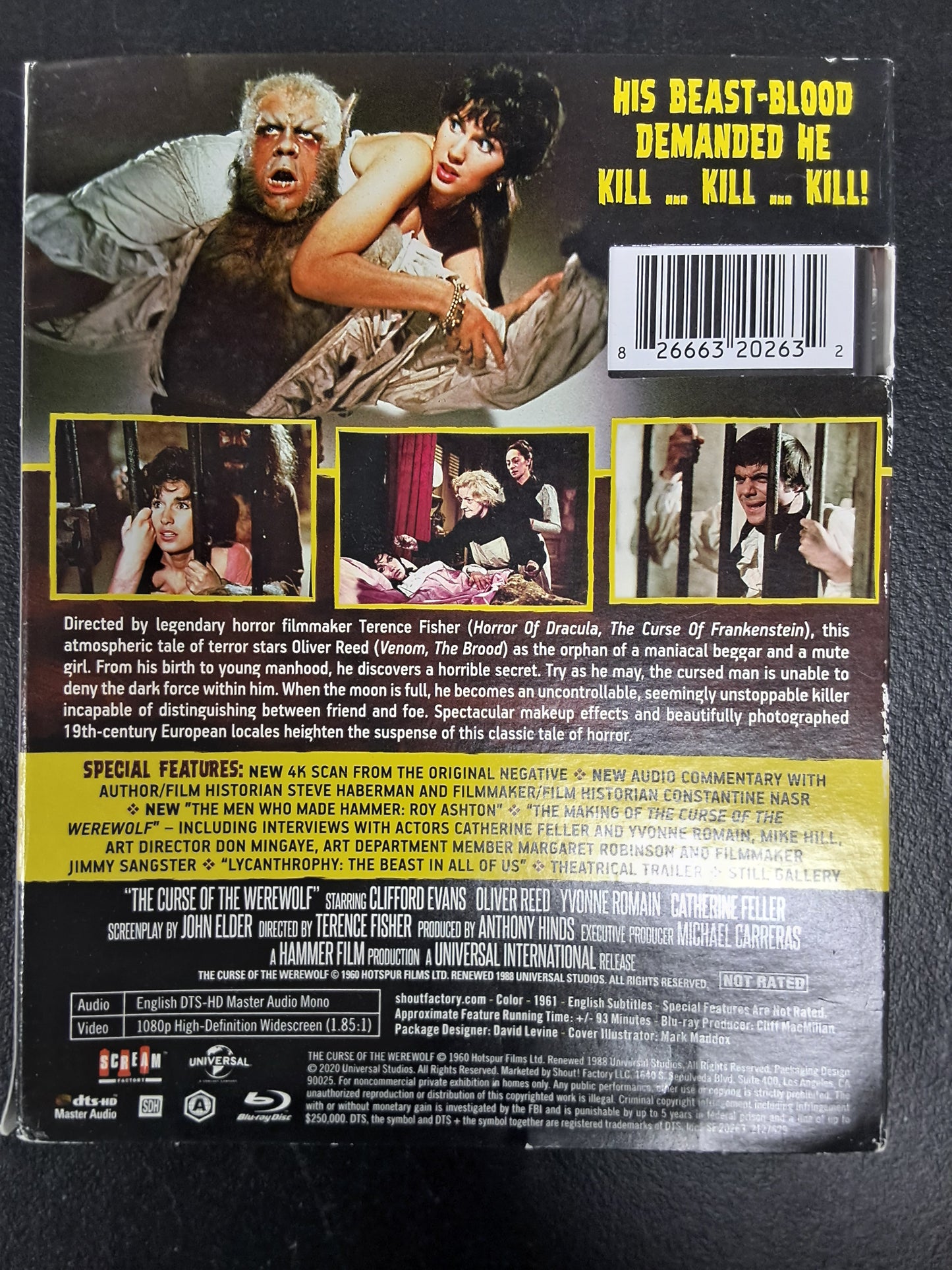 The Curse of the WereWolf Blu Ray