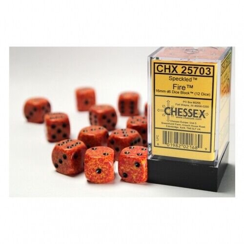 Chessex 16mm D6 Dice Block - Pick Your Color