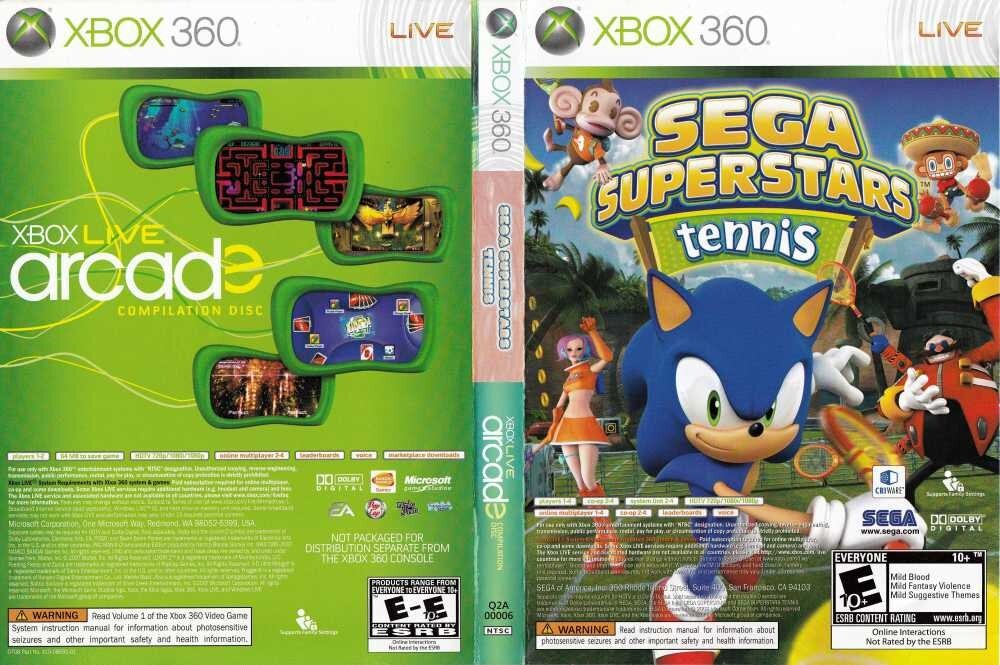 Sega Superstars Tennis / Arcade Xbox Live 360