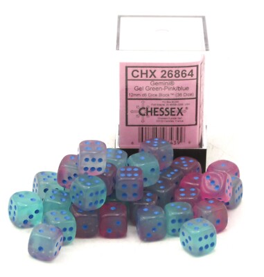 Chessex 16mm D6 Dice Block - Pick Your Color
