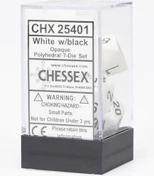 Chessex Standard Opaque 7-Dice Set