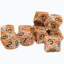 Chessex Set of d10 Dice Pick your Color