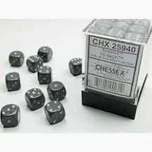 Chessex 12mm Speckled 36 Count D6 Block Pick Your Color