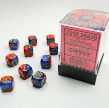 Chessex 12mm Gemini 36 Count D6 Block Pick Your Color