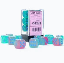 Chessex 16mm Gemini 12 Count D6 Dice Block - Pick Your Color
