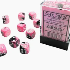 Chessex 12mm Gemini 36 Count D6 Block Pick Your Color